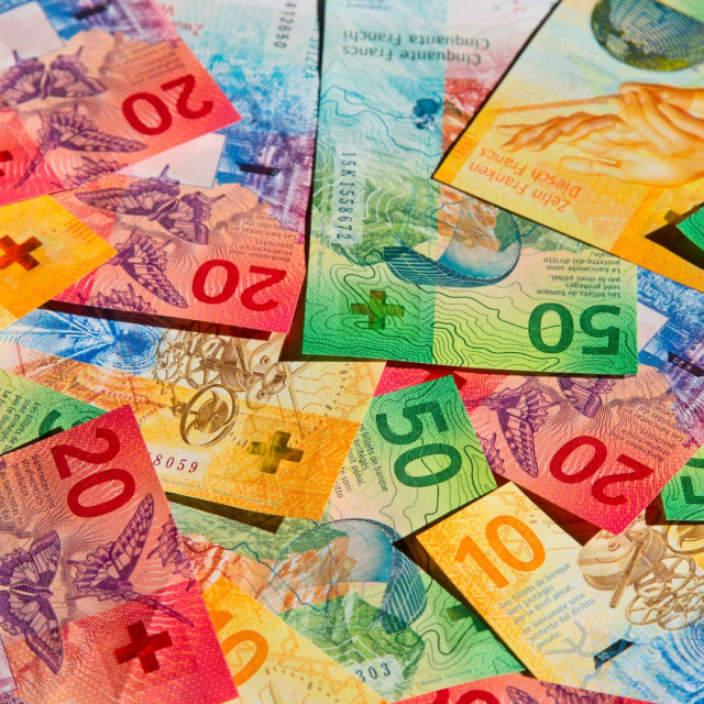 What is the main currency of Switzerland? 