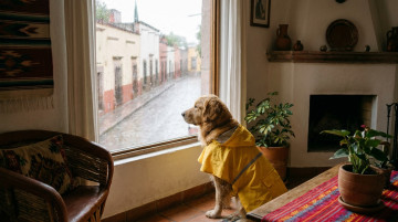 Guía de cuidados para mascotas durante la temporada de lluvias y tormentas eléctricas en México