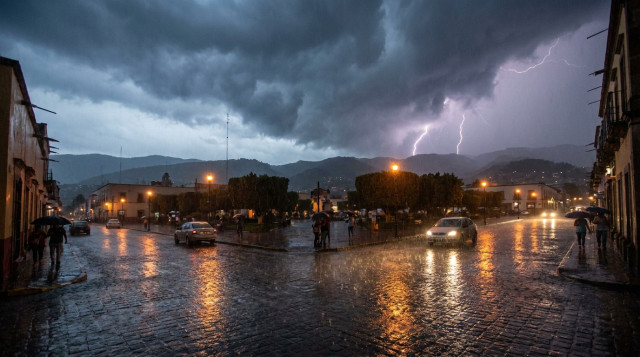 Onda tropical número 5 provocará lluvias torrenciales y granizadas en el centro y sur de México