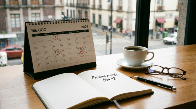 Cuándo es el próximo puente oficial en México y qué fechas de descanso restan en el año