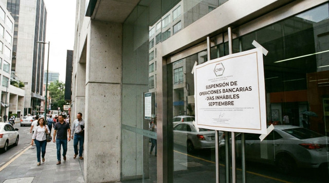 Días inhábiles bancarios de septiembre: en qué fechas cierran las sucursales según la CNBV